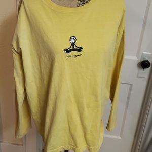 Yellow long sleeve shirt